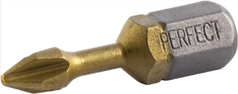 Punta de titanio Phillips PH2 25 mm (2 uds) Stalco