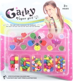 Cuentas de madera para niños para hacer pulseras