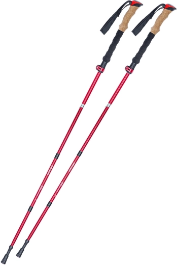 Bastones de trekking plegables Sportwell con cierre flip lock