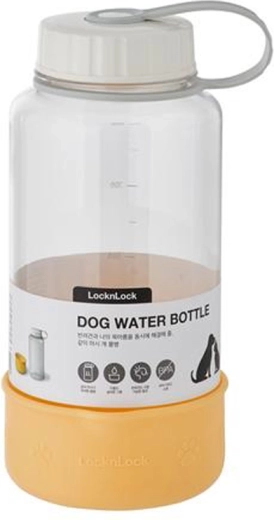 Botella de agua de plástico Lock de 1 l para mascotas domésticas