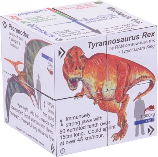 Cubo educativo Zoobookoo Dinosaurios