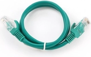 Cable patch CAT5e 1,5 m verde con protección moldeada