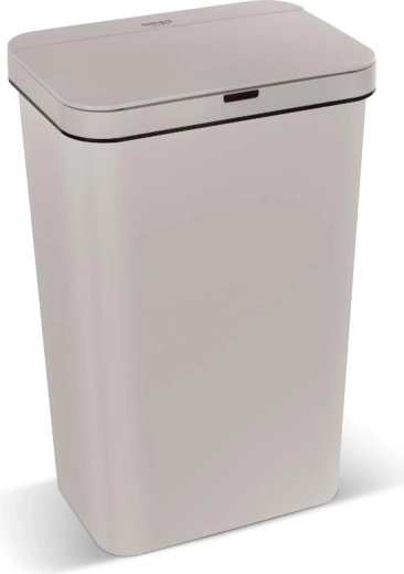 Cubo de basura sin contacto Lamart con sensor, 50 l, color crema