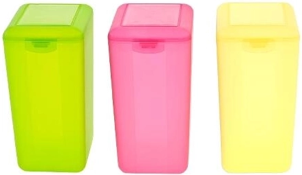 Recipiente de plástico con cierre de clip 1,6 l, rectangular, alto