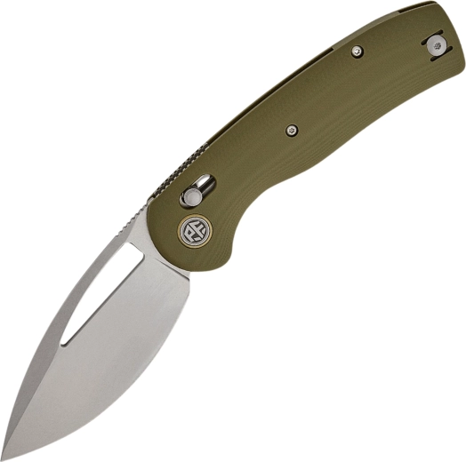 Petrified Fish Viper navaja de bolsillo 8,9 cm, stonewash, G10 verde