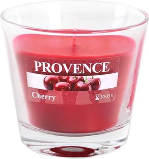Vela aromática en tarro de cristal Provence cereza 35 horas