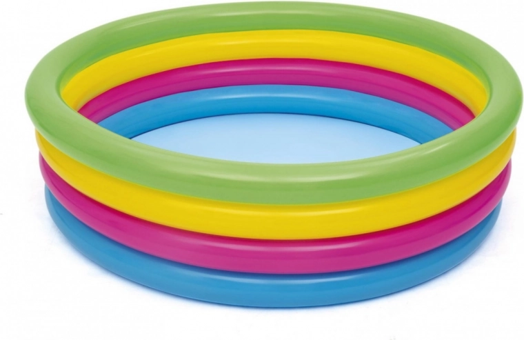Piscina infantil hinchable con aros arcoíris 157 × 46 cm BESTWAY
