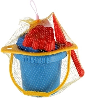 Todo junto en una bolsa de malla, ideal para viajar