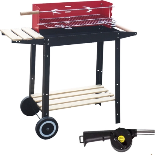 Curron RedBend GM2000S parrilla de jardín con soplador y asador giratorio