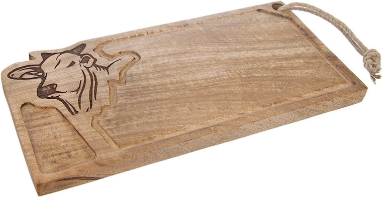 Madera de mango sólida con veta natural