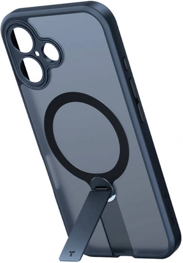 Torras Pstand Spin funda para iPhone 16 Plus negra