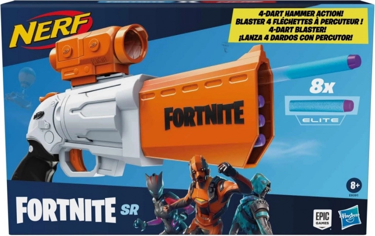 Nerf Fortnite SR – pistola con mira desmontable