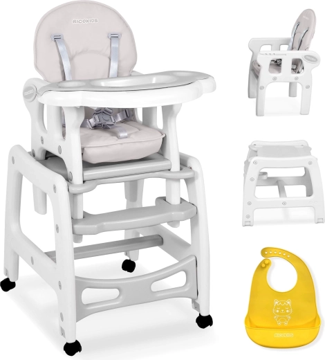 Trona infantil 5 en 1 RICOKIDS Sinco, gris