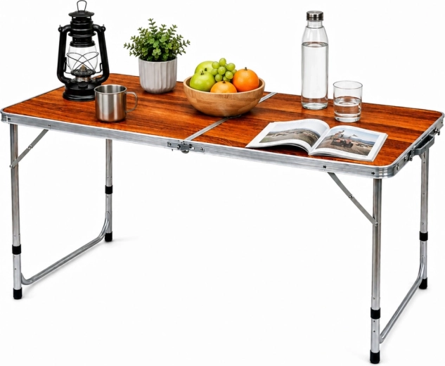 Superficie estable con decoración de madera