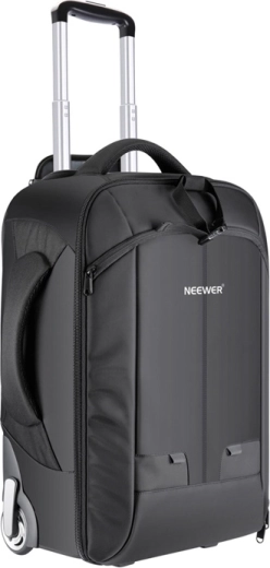 Mochila fotográfica con ruedas y maleta trolley NEEWER NW3300, negro/rojo, 55 × 35 × 26 cm