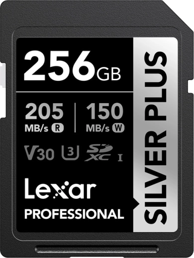 Tarjeta de memoria Lexar Professional Silver Plus SDXC 256 GB