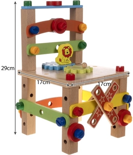 Diseño infantil colorido y resistencia de la madera