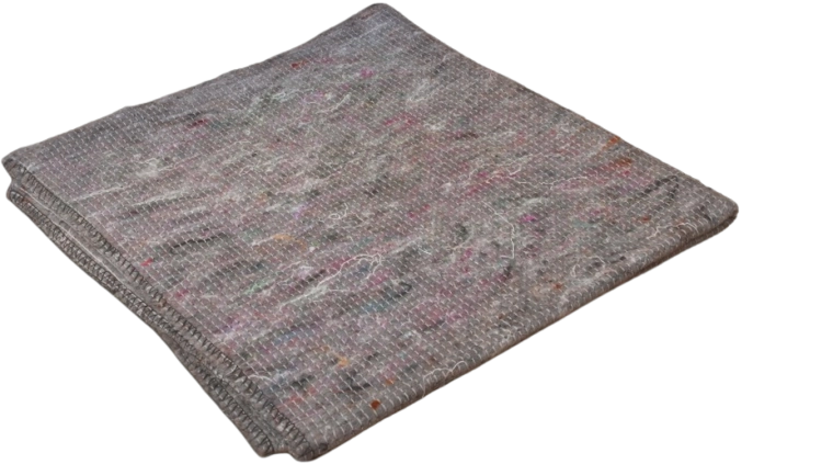 Bayeta de suelo gris 60 × 50 cm de algodón