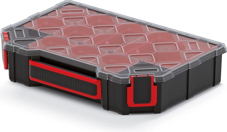 Organizador TAGER con tapa transparente 284 × 195 × 60 mm