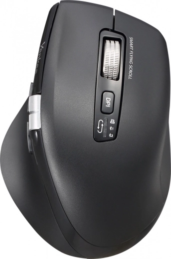 Ratón inalámbrico ergonómico con batería recargable y conexión dual 2× Bluetooth + USB 2,4 GHz SPIN