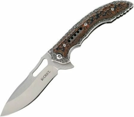 CRKT Fossil Compact Brown cuchillo de bolsillo 8,7 cm