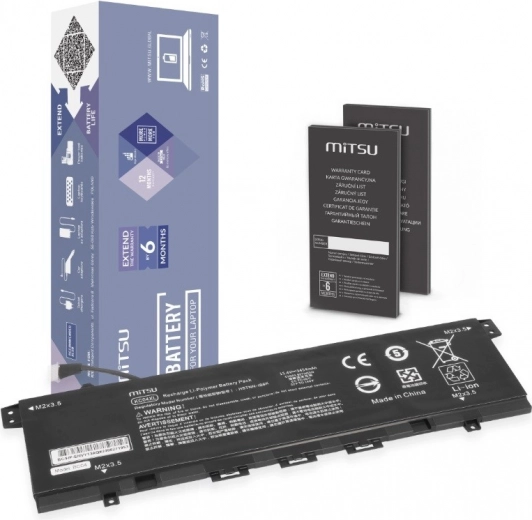 Batería MITSU KC04XL para HP Envy x360 13-ag/13-ar/13-ah/13-aq (53 Wh, 15,4 V)