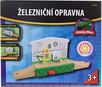 Taller ferroviario de madera Maxim para vías de tren