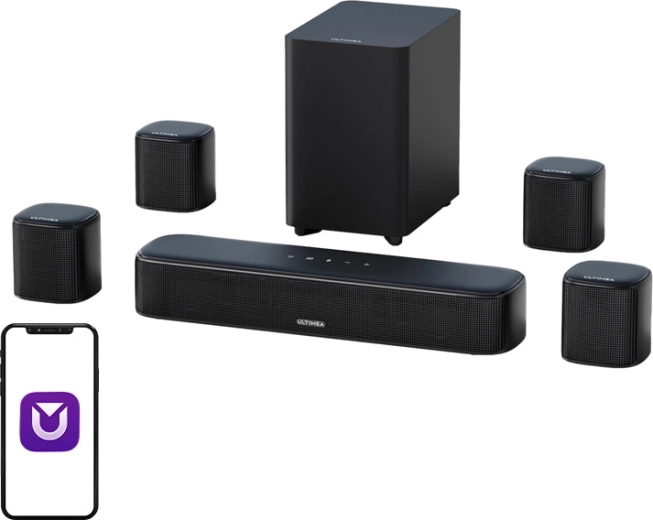 Ultimea Aura A40 set de barra de sonido 7.1 con subwoofer y satélites