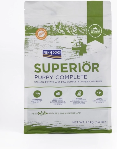 Fish4Dogs superior croquetas pequeñas para cachorros con salmón y patatas 1,5 kg