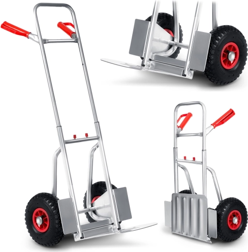 Carretilla de mano plegable con ruedas neumáticas 150 kg