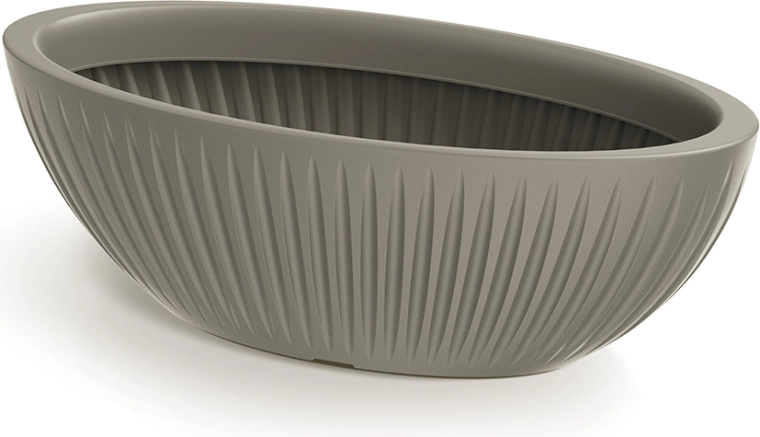 Macetero Latia Oval 58 cm color mocca