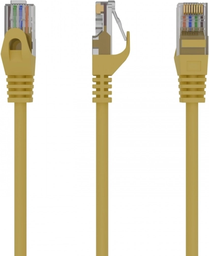 Cable de red de conexión Cat. 6 UTP de 1 m amarillo