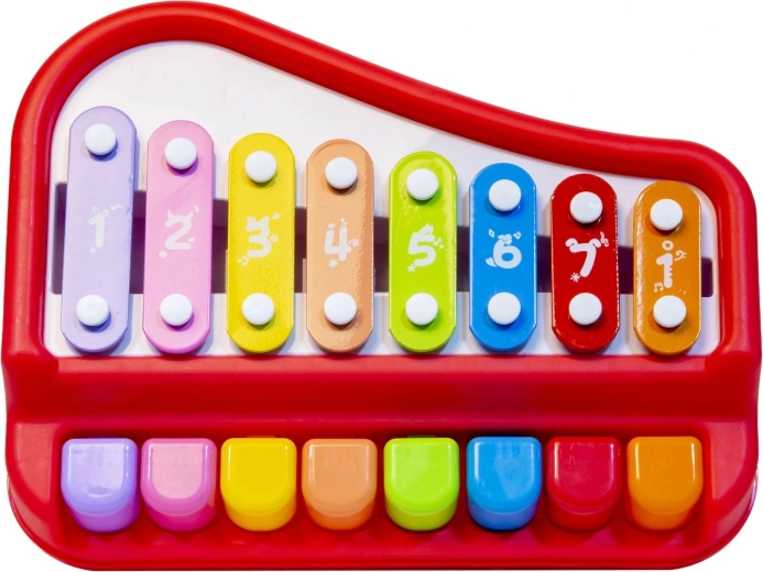 8 teclas de colores para un aprendizaje fácil