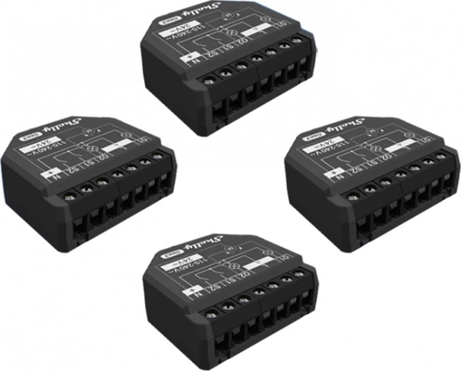 Shelly 2PM Gen3, conjunto de 4 controladores WiFi/Bluetooth
