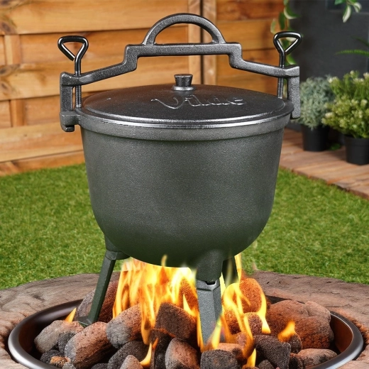 Trípode estable para cocinar con seguridad sobre el fuego
