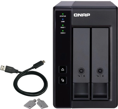 Caja de expansión RAID TR-002 de dos bahías con USB 3.1 Gen. 2