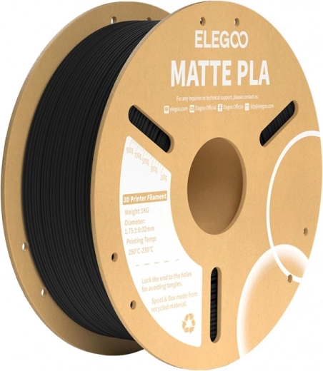 Filamento PLA mate negro de ELEGOO