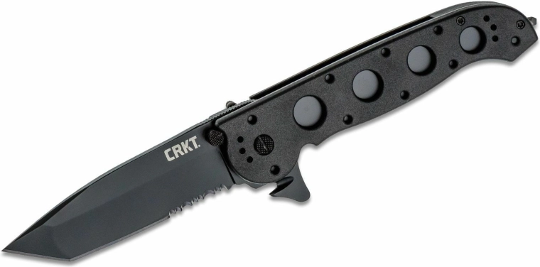 CRKT M16-14ZLEK cuchillo táctico plegable Tanto Blackout, 9,5 cm, Zytel
