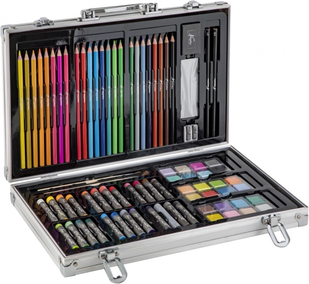 Maletín artístico con estuche metálico
