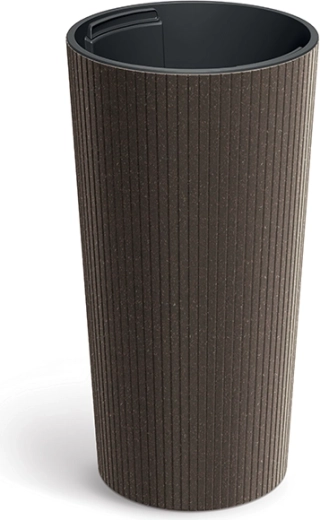 Maceta Lamia Slim Eco Wood café