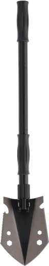 Pala táctica plegable multifunción 9 en 1, 20,5/70 cm