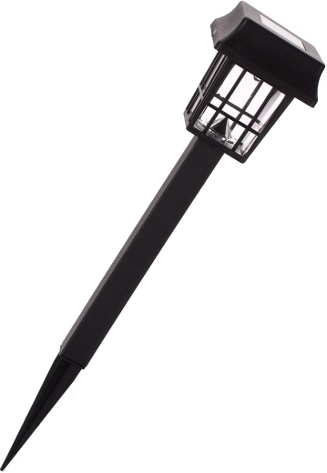 Lámpara solar de jardín 1 LED negra