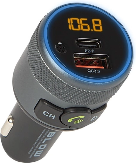 Transmisor FM Bluetooth 5.1 con manos libres y carga rápida QC 3.0 + PD 24 W