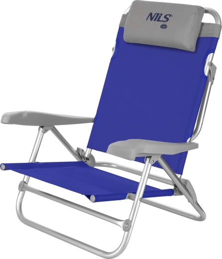 Silla de camping plegable NILS Camp NC3502 gris-azul