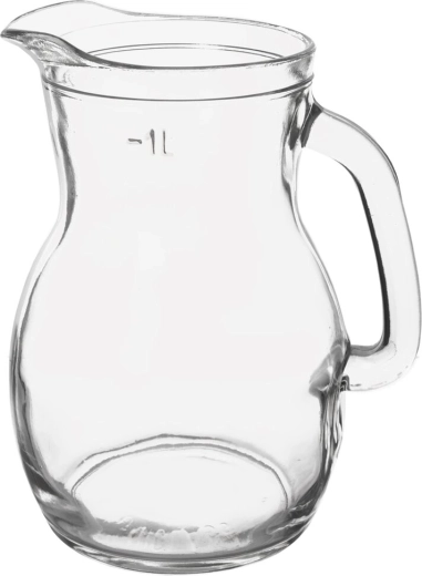 Jarra de vidrio con medidor 1 l