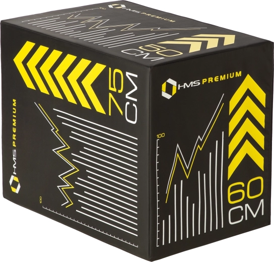 Plyo box blando HMS Premium para saltos y entrenamiento funcional 75/60/50 cm