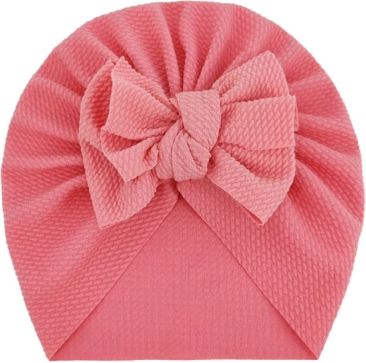 Turban infantil con lazo – gorrito rosa para niñas
