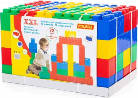Gran set de construcción XXL de bloques – 72 piezas