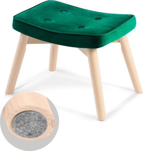 Patas de madera estables y protección del suelo