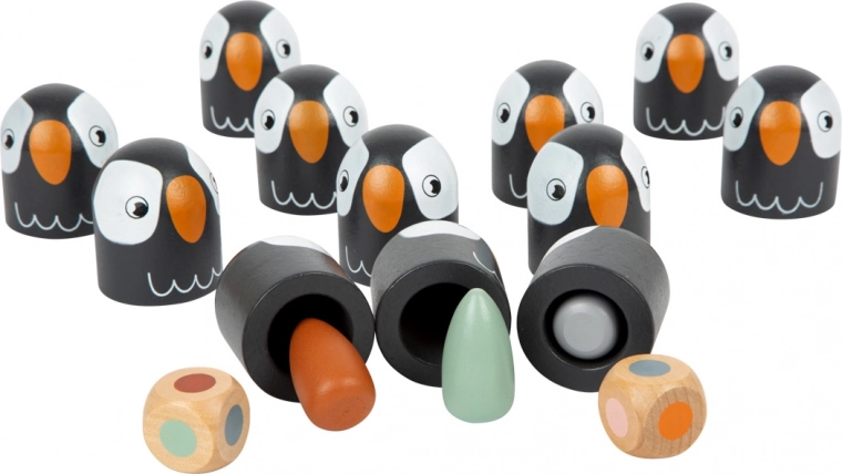 Pexeso de colores Small Foot Safari – juego de memoria de madera con dado